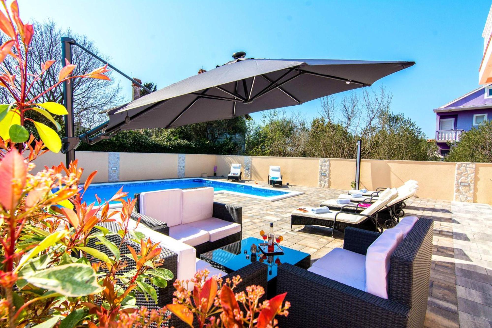 Family Friendly Pool House Ana - Happy Rentals Bibinje Eksteriør bilde
